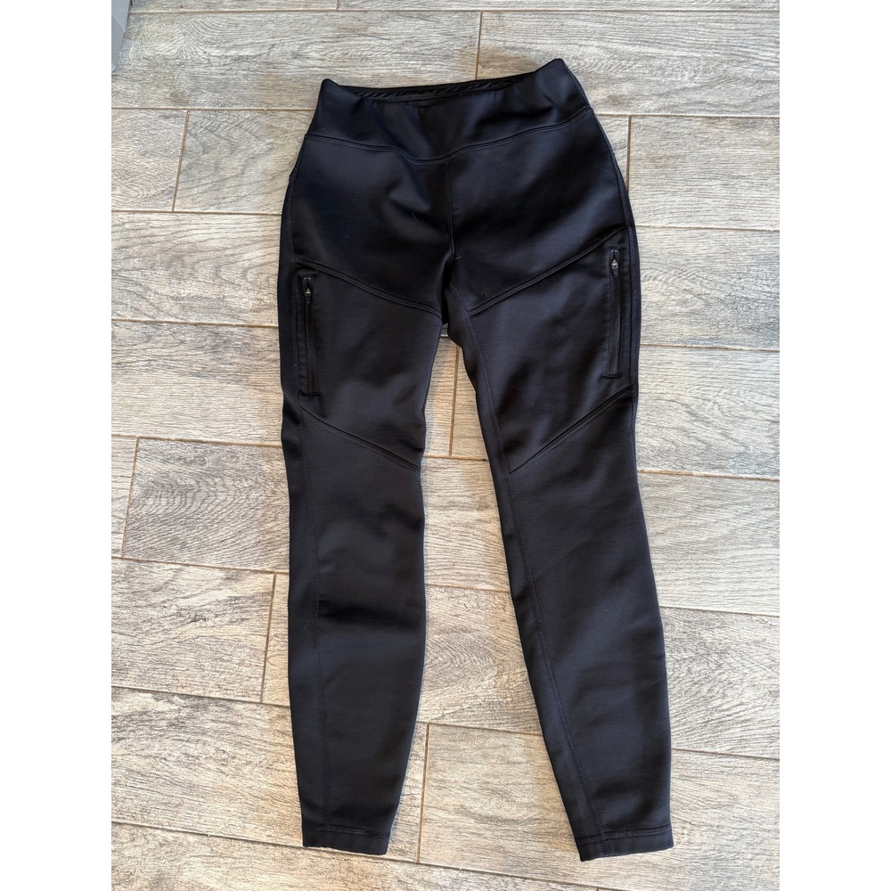 Duluth Trading Leggings Womens Small Black Fleece Lined Hiking Pants Outdoor